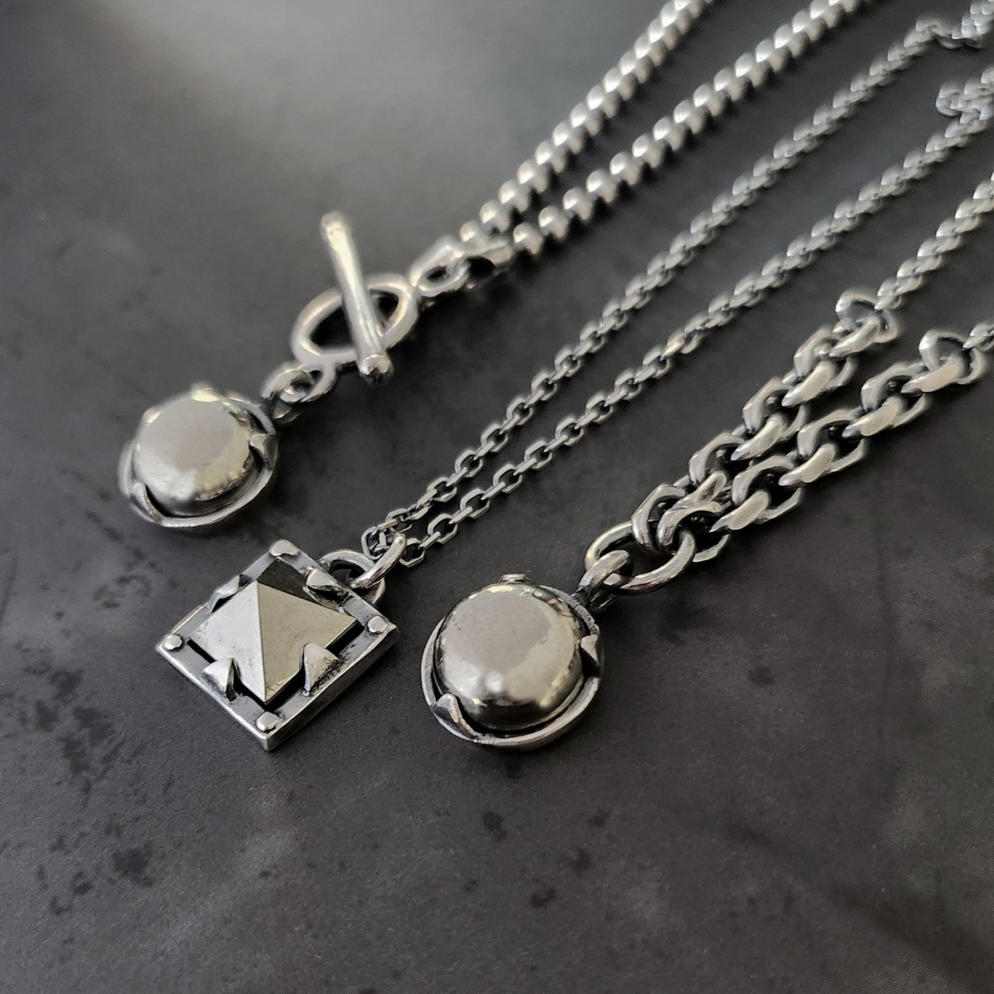 Pyrite Pyramid Necklace
