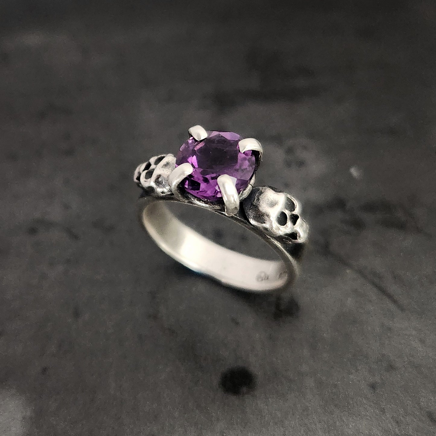 TILL THE END ring with amethyst