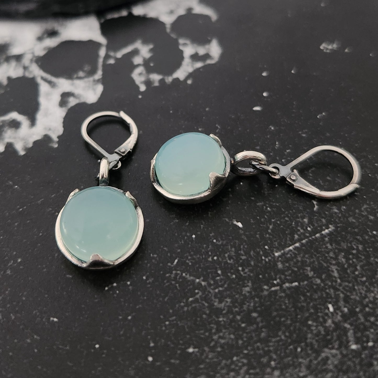 AQUA CHALCEDONY earrings