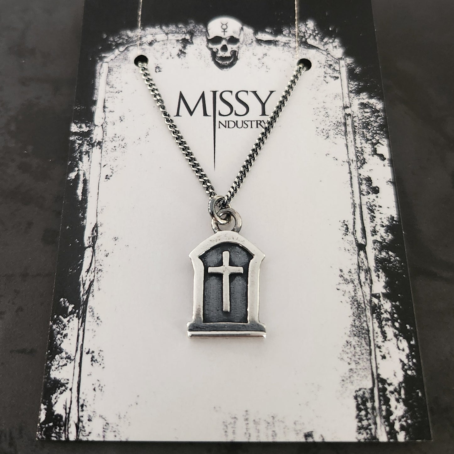 TOMBSTONE necklace with a cross