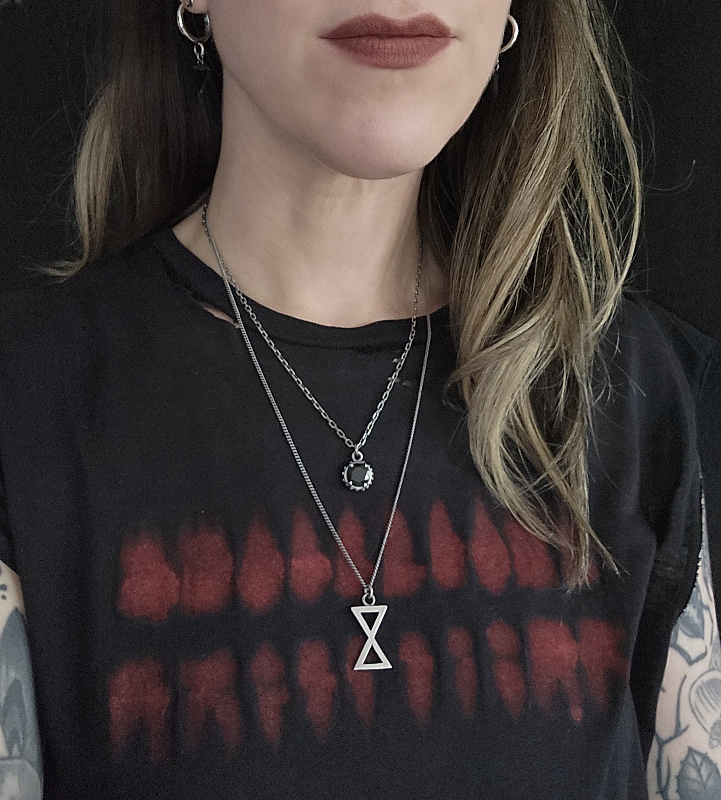 VENUS FLYTRAP necklace with spinel