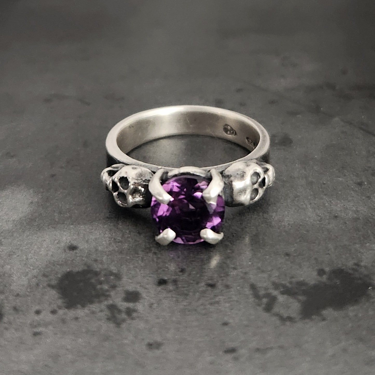 TILL THE END ring with amethyst