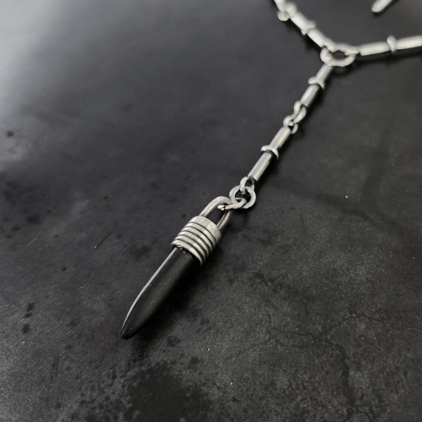 BLACK HOWLITE necklace