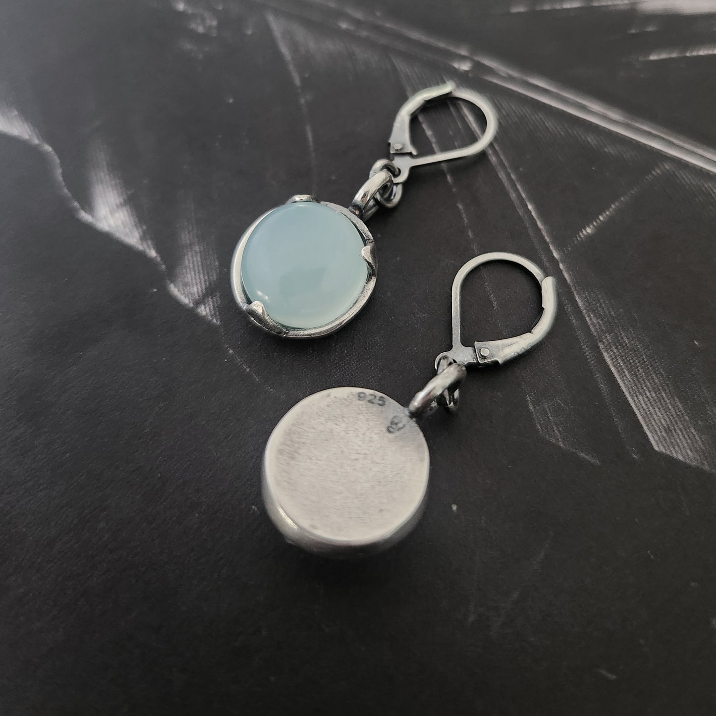 AQUA CHALCEDONY earrings