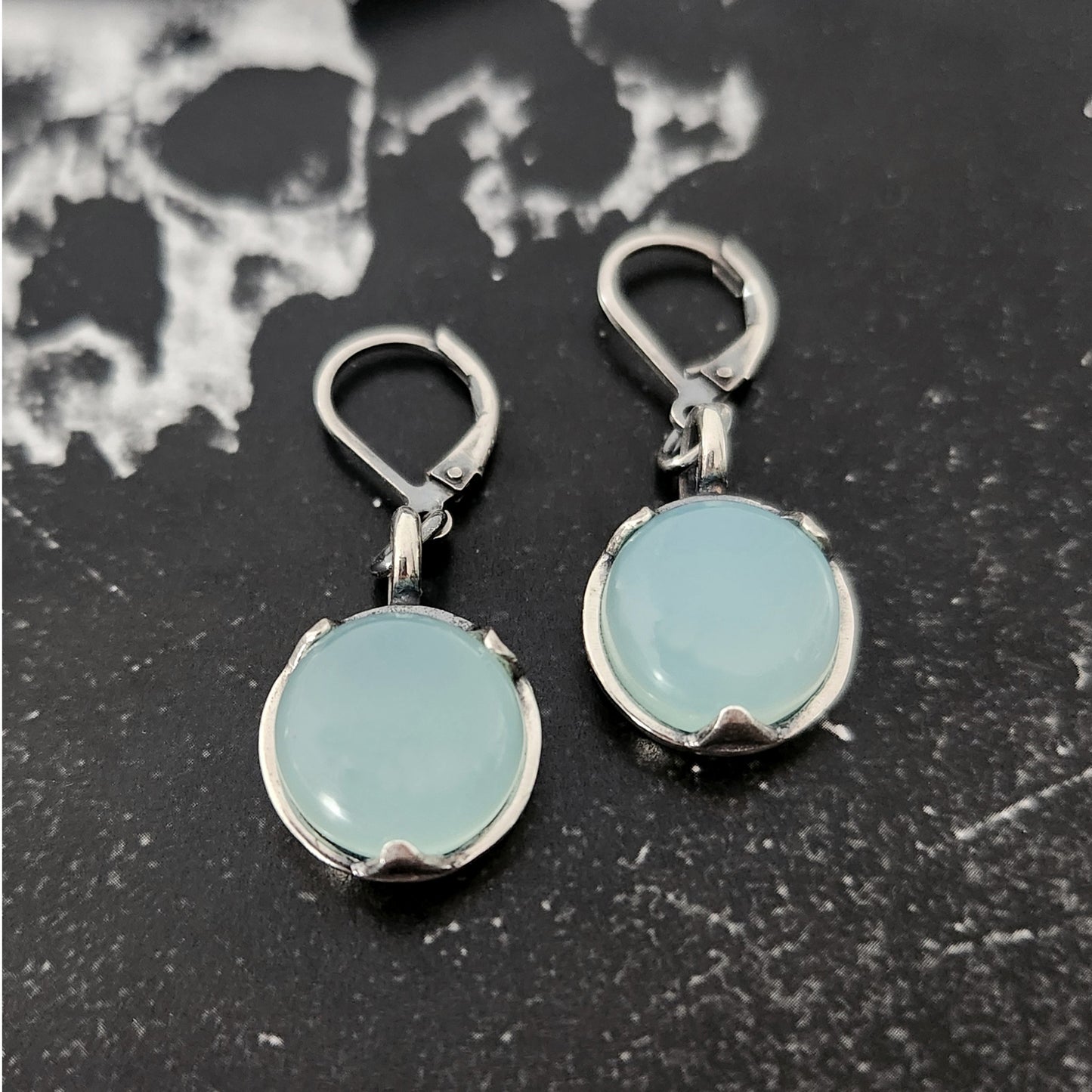 AQUA CHALCEDONY earrings