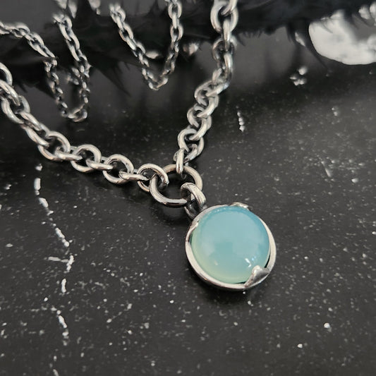 AQUA CHALCEDONY necklace