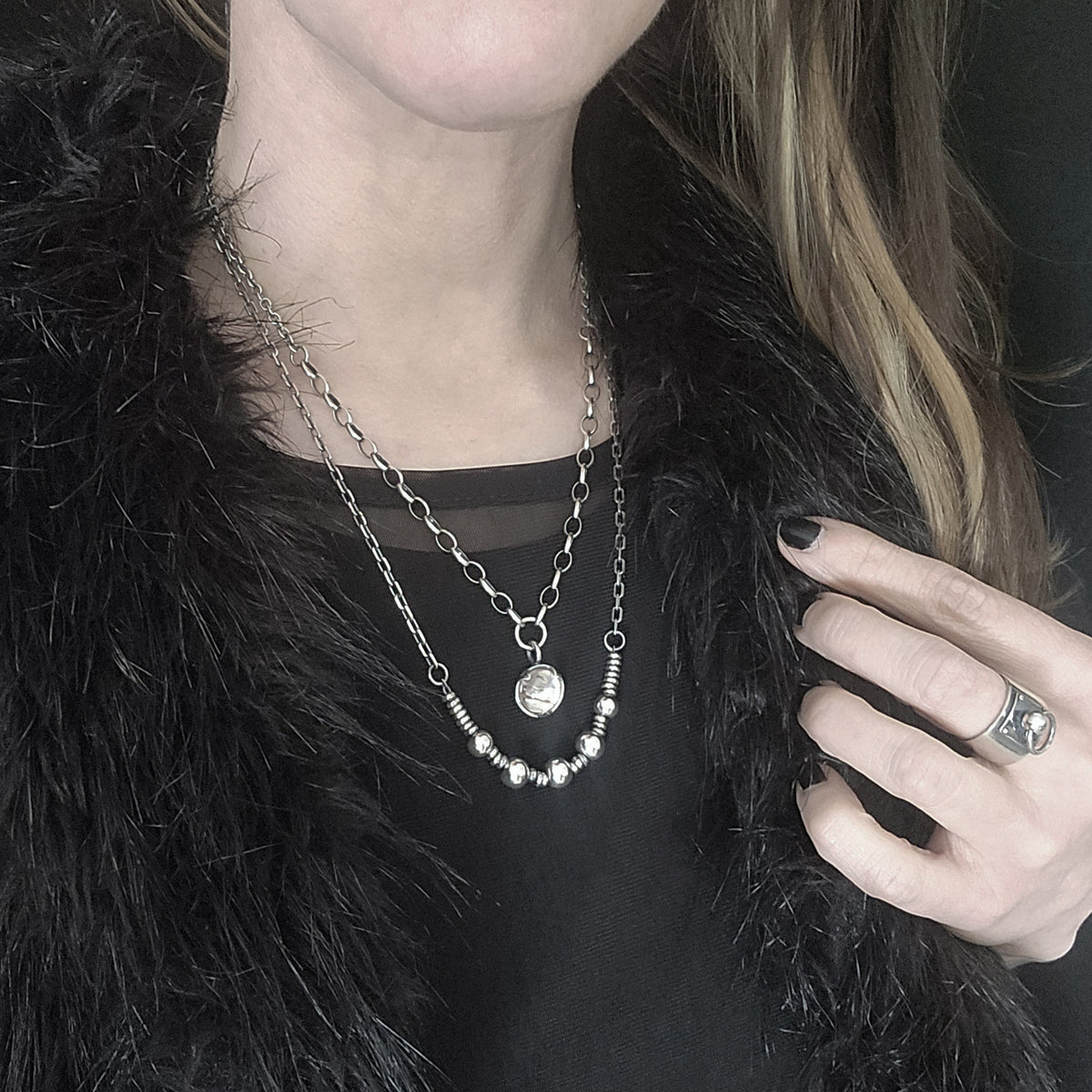 COPPER RUTILATED QUARTZ necklace