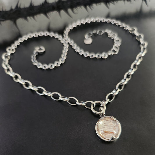 COPPER RUTILATED QUARTZ necklace