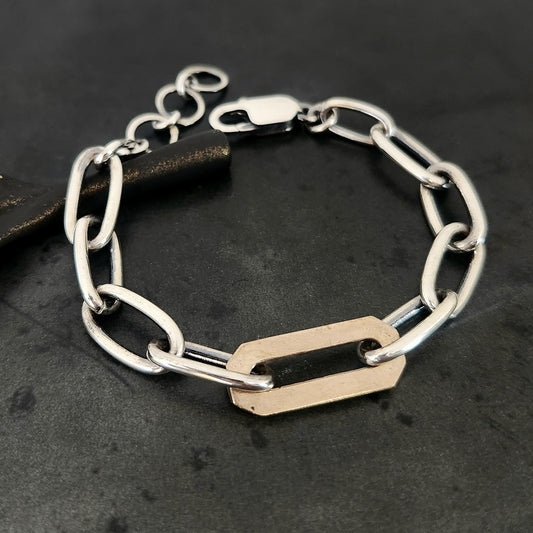 CORNERSTONE bracelet with bronze