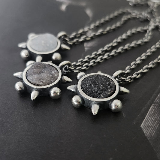 DARKSPACE necklace with onyx druzy