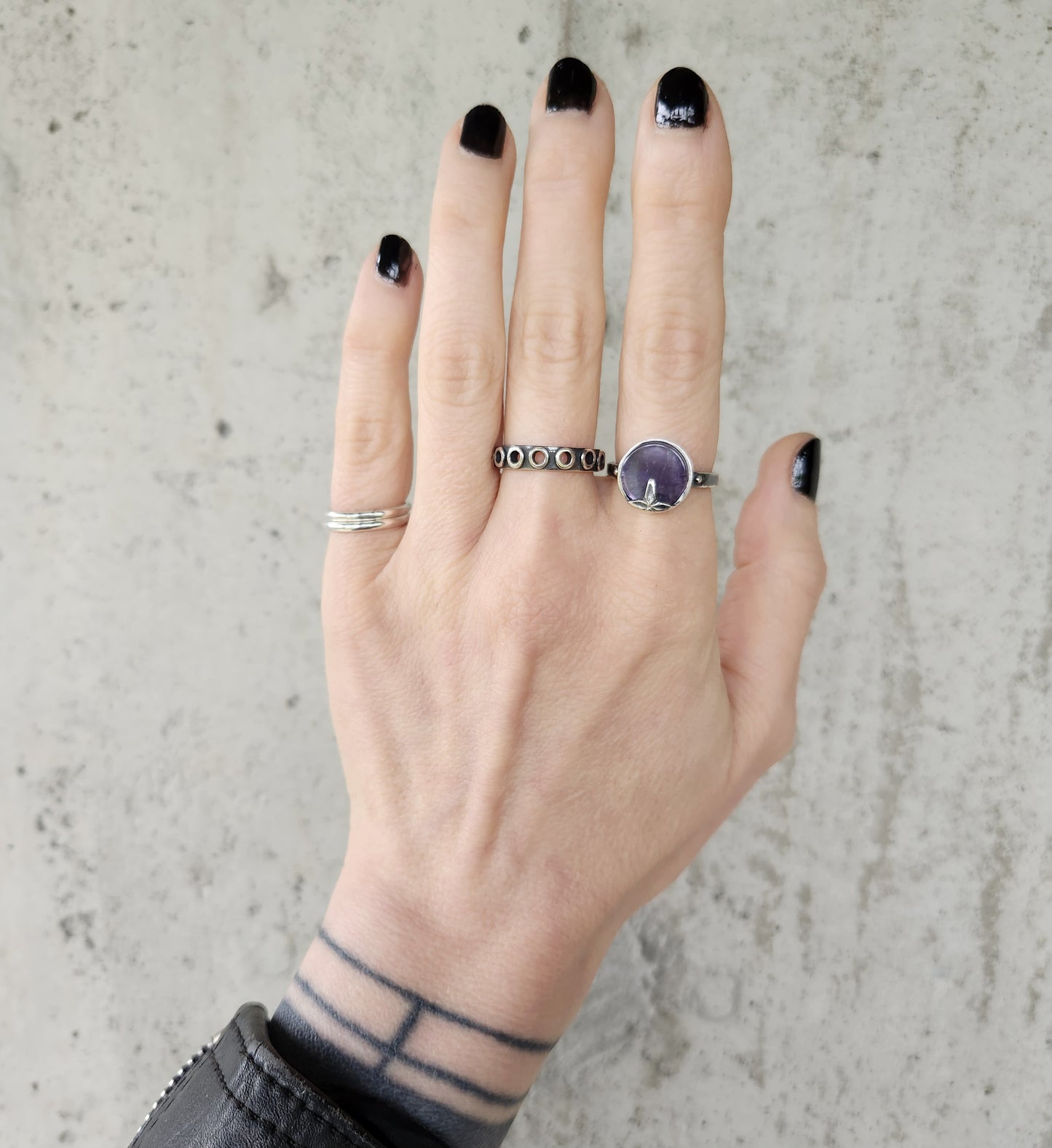 ELSA ring with amethyst
