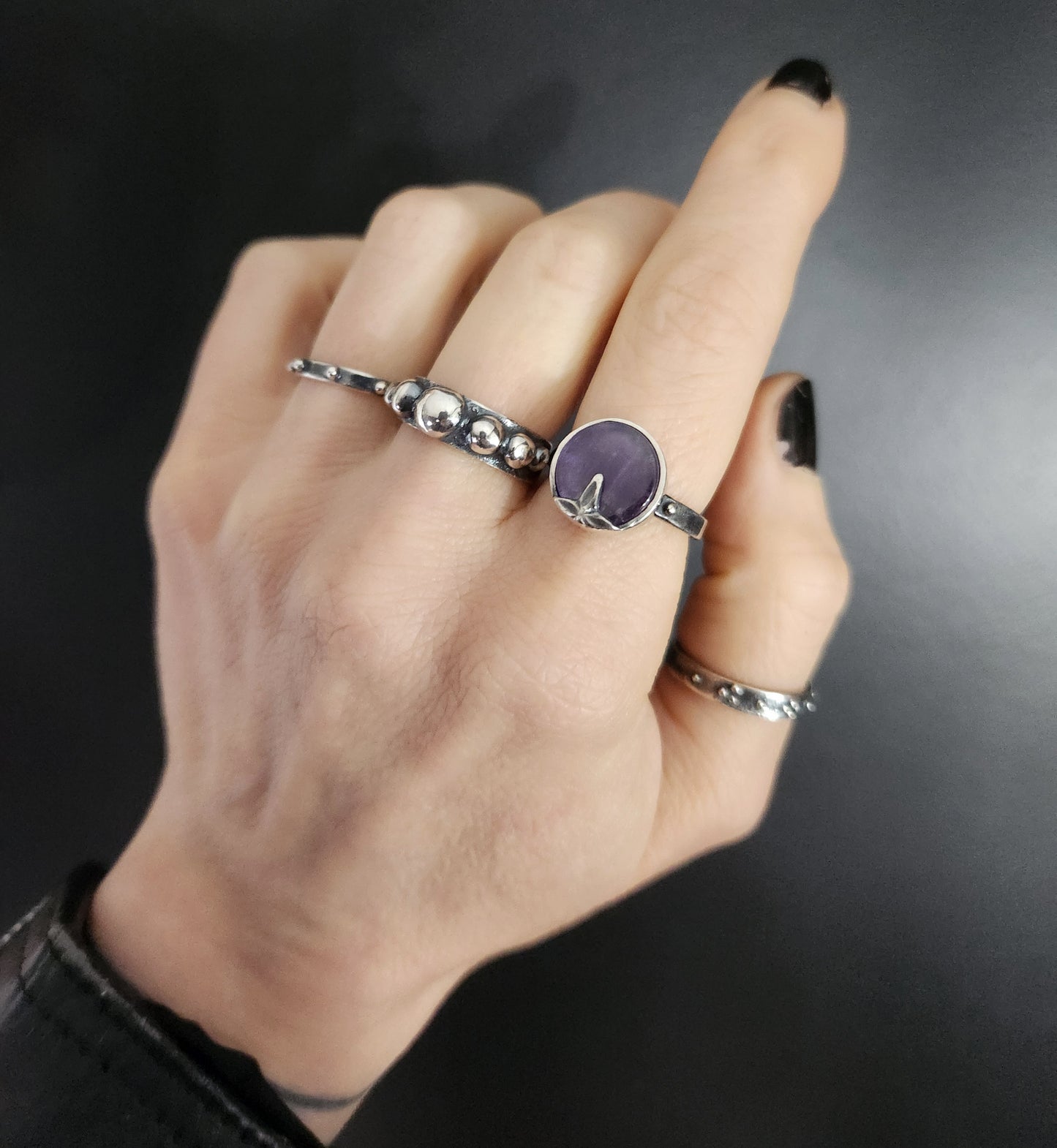 ELSA ring with amethyst