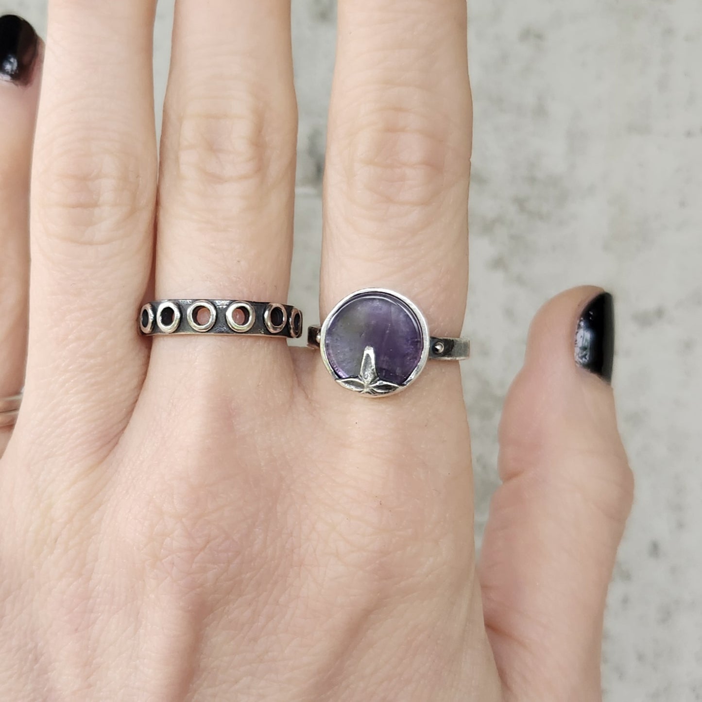 ELSA ring with amethyst