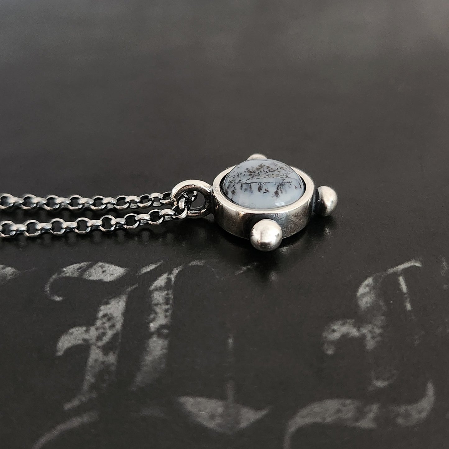 ENTOMBED necklace with dendritic opal