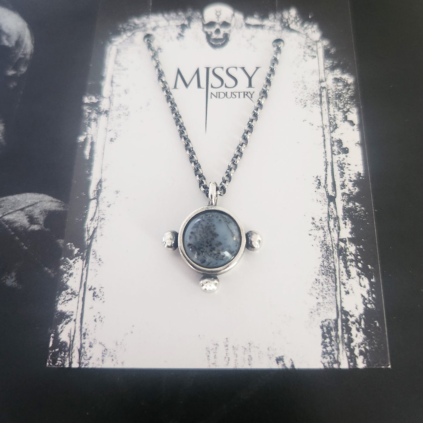 ENTOMBED necklace with dendritic opal