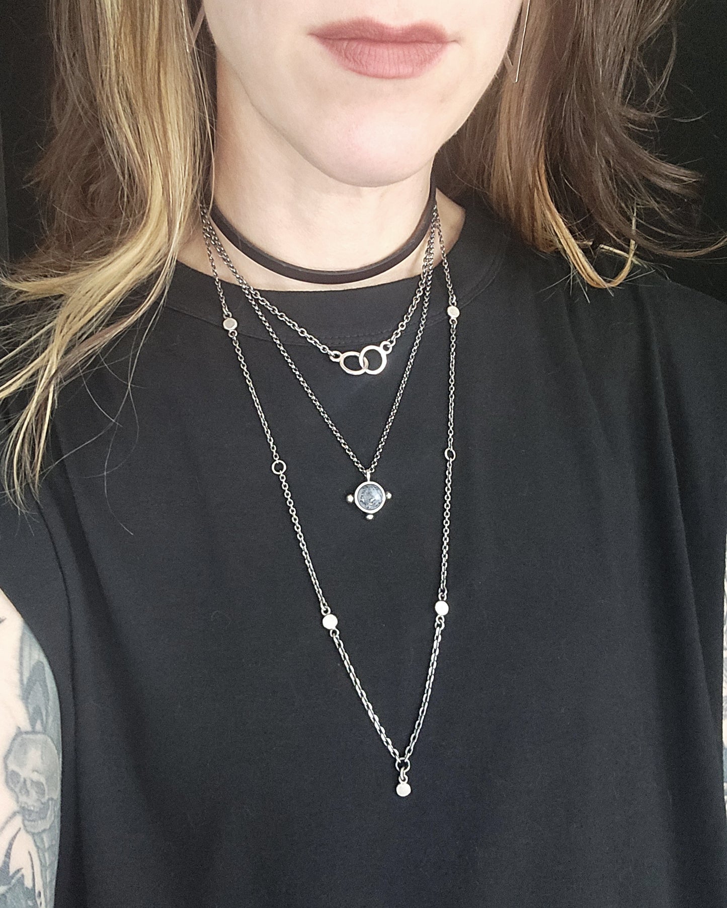 ENTOMBED necklace with dendritic opal