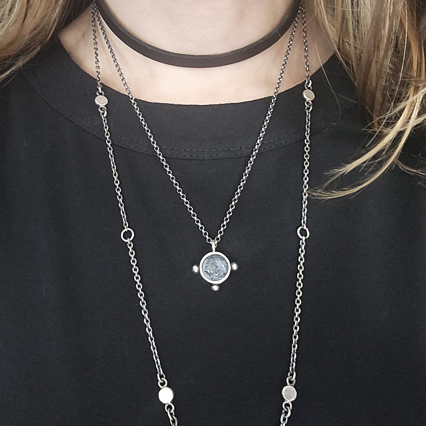 ENTOMBED necklace with dendritic opal