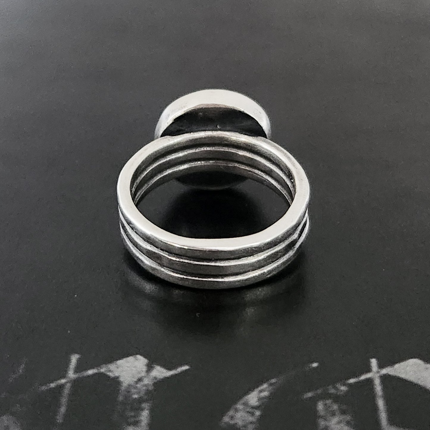 HELIOS ring with rutilated quartz