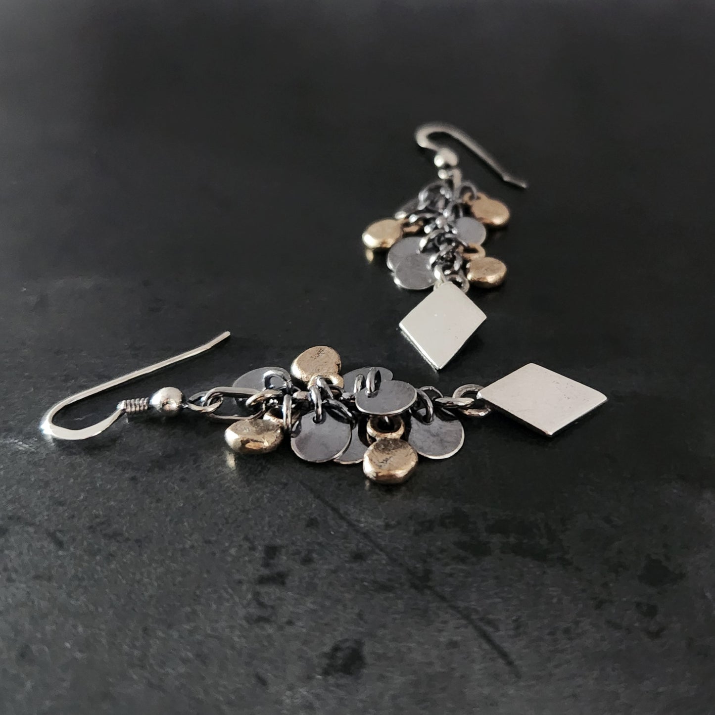 RHOMBUS charm earrings