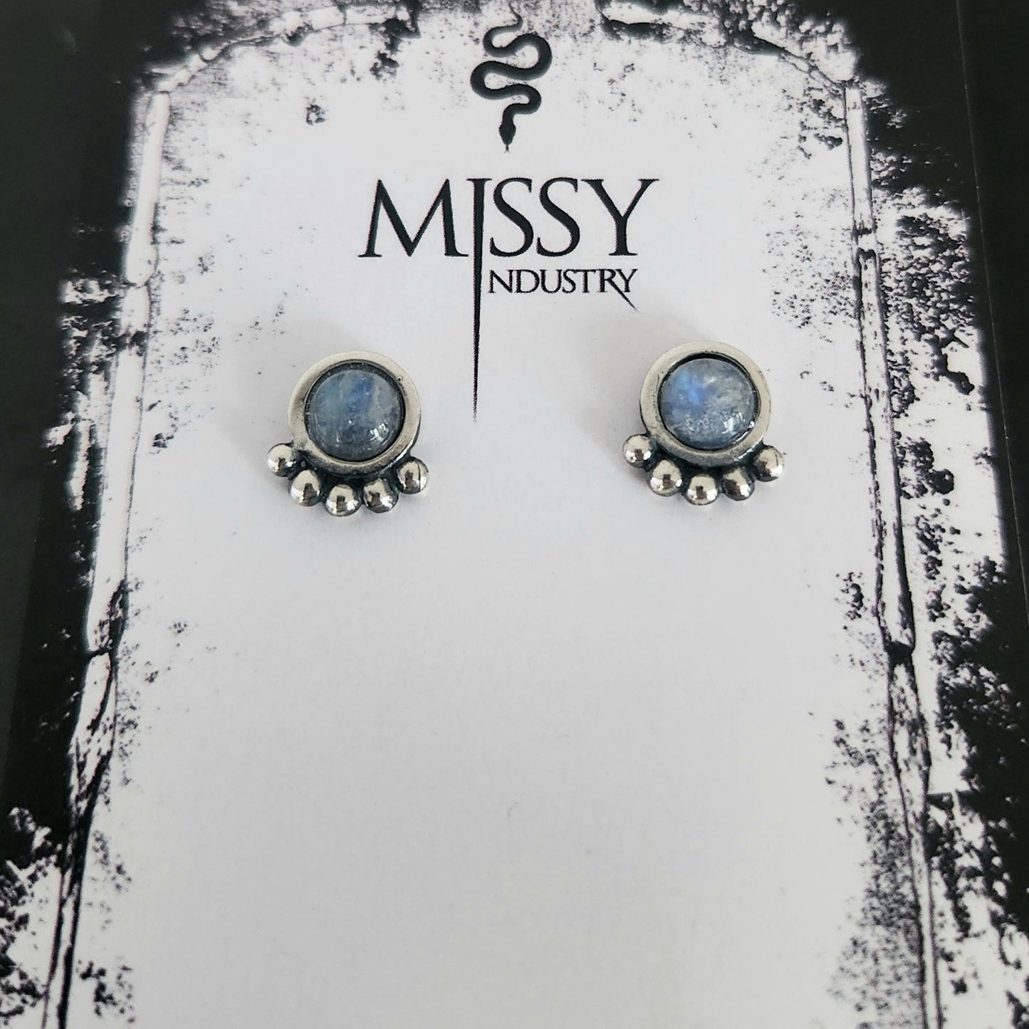 Rainbow Moonstone earrings