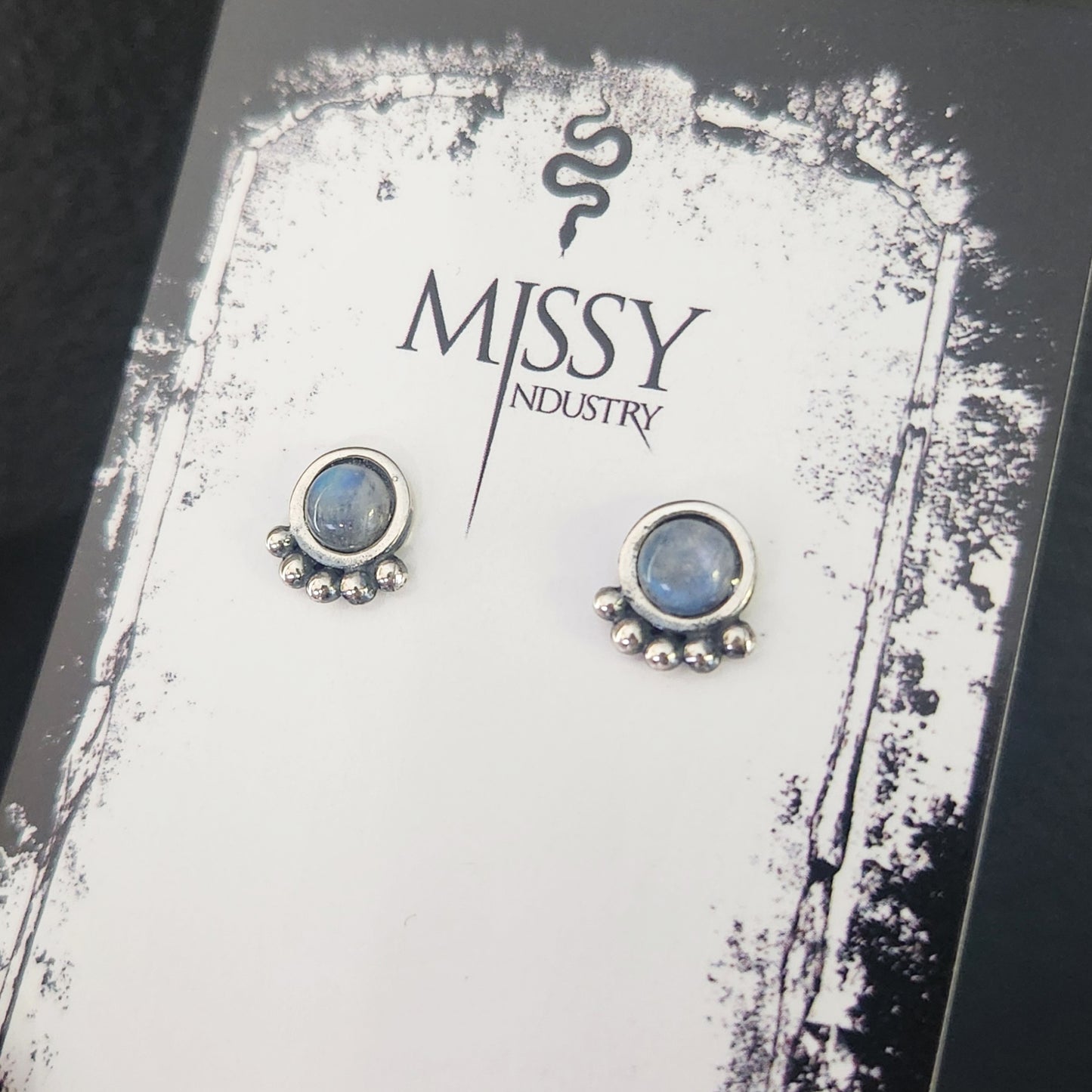 Rainbow Moonstone earrings