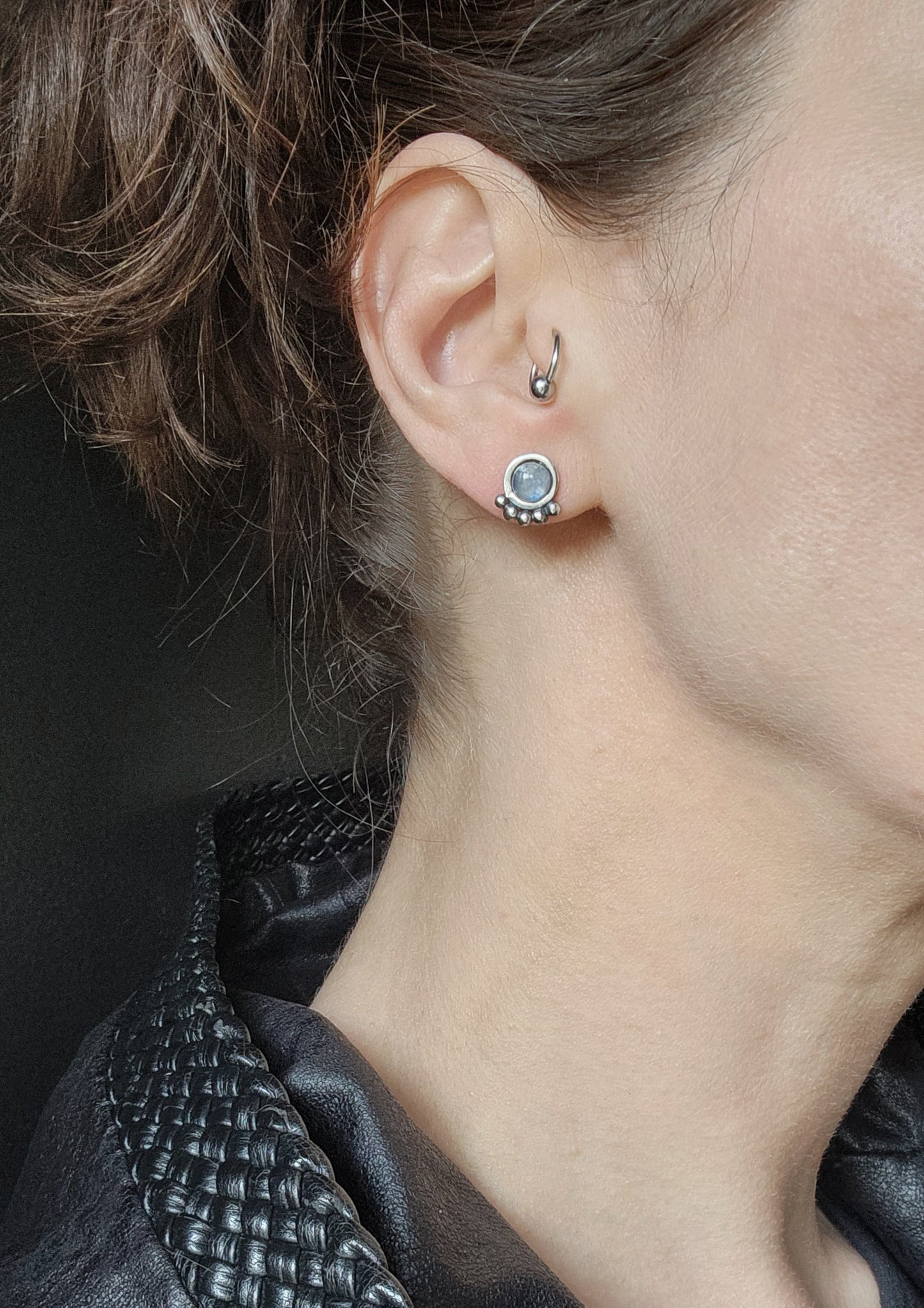 Rainbow Moonstone earrings