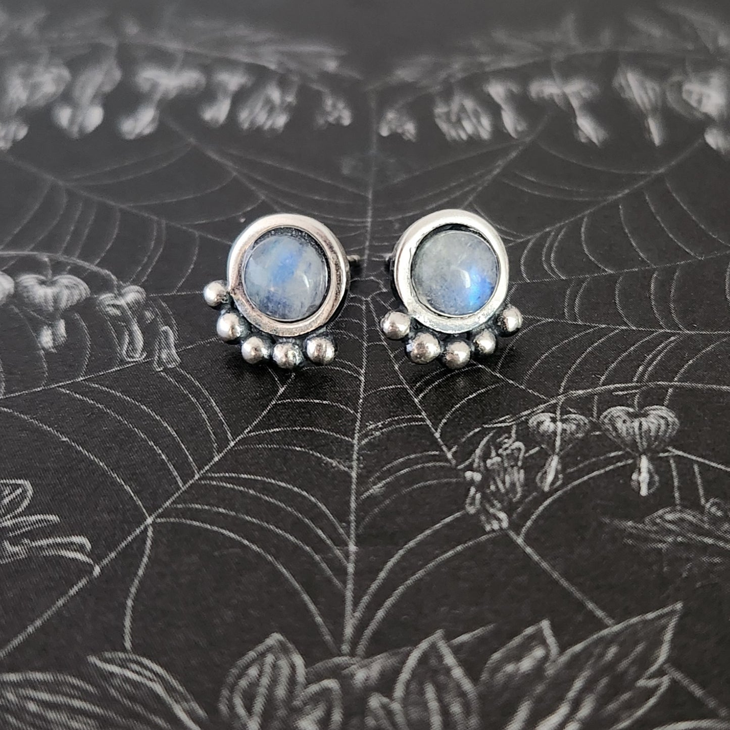 Rainbow Moonstone earrings