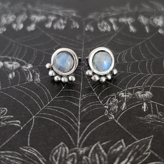 Rainbow Moonstone earrings