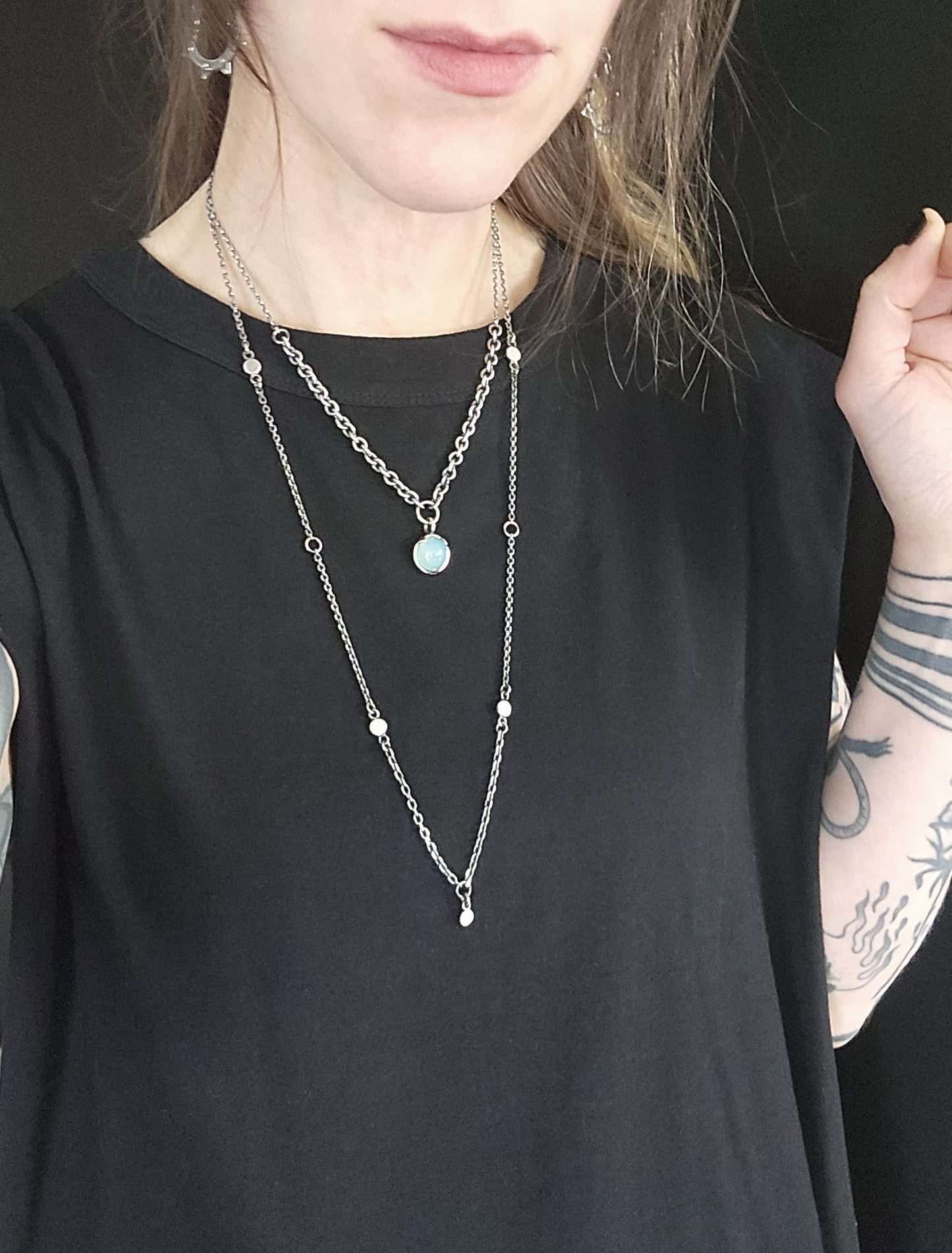AQUA CHALCEDONY necklace