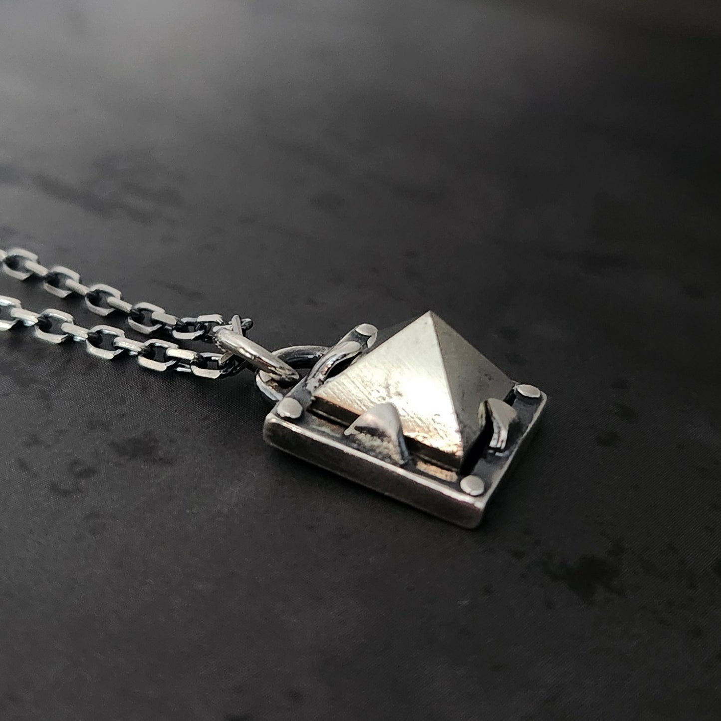 Pyrite Pyramid Necklace
