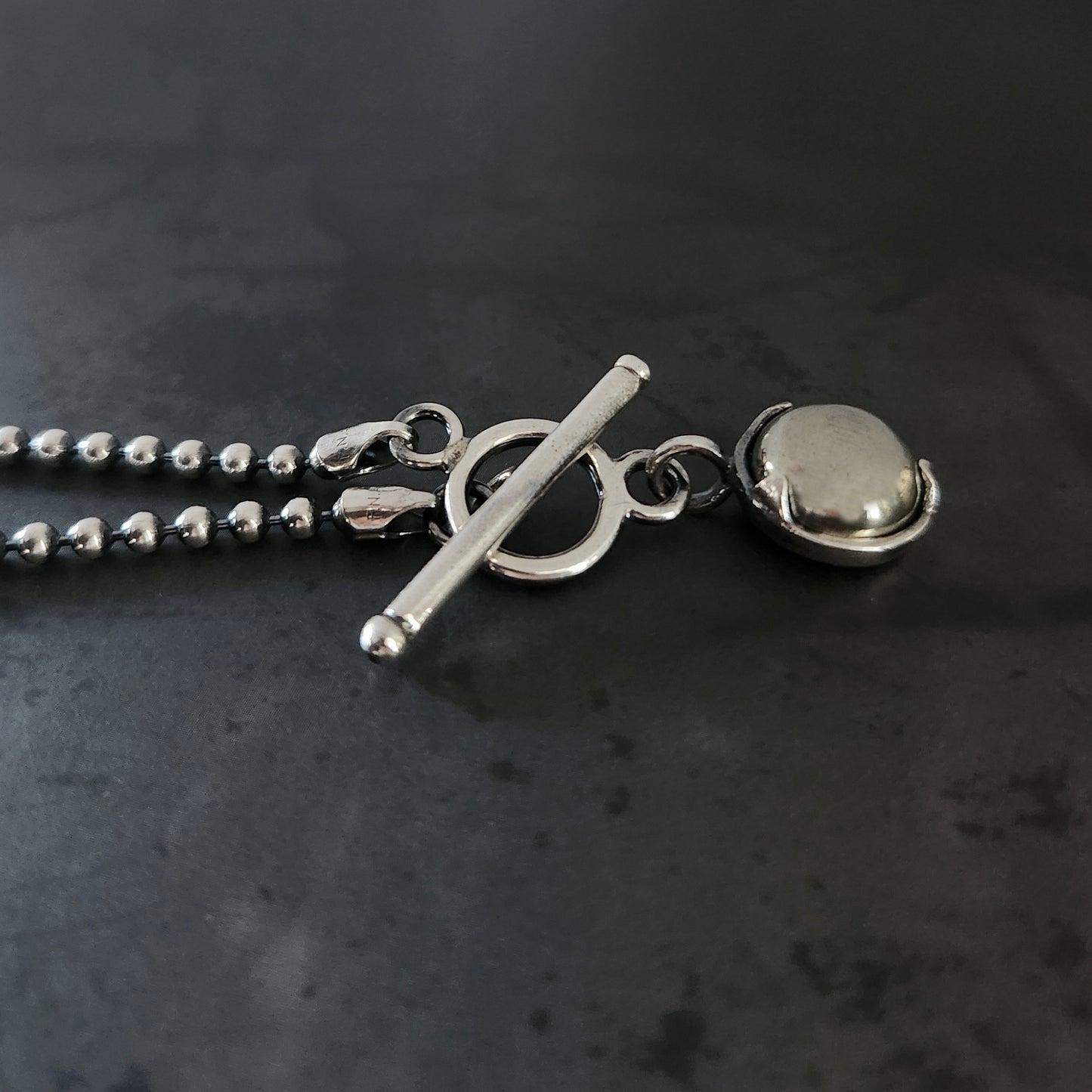 Pyrite Toggle Necklace