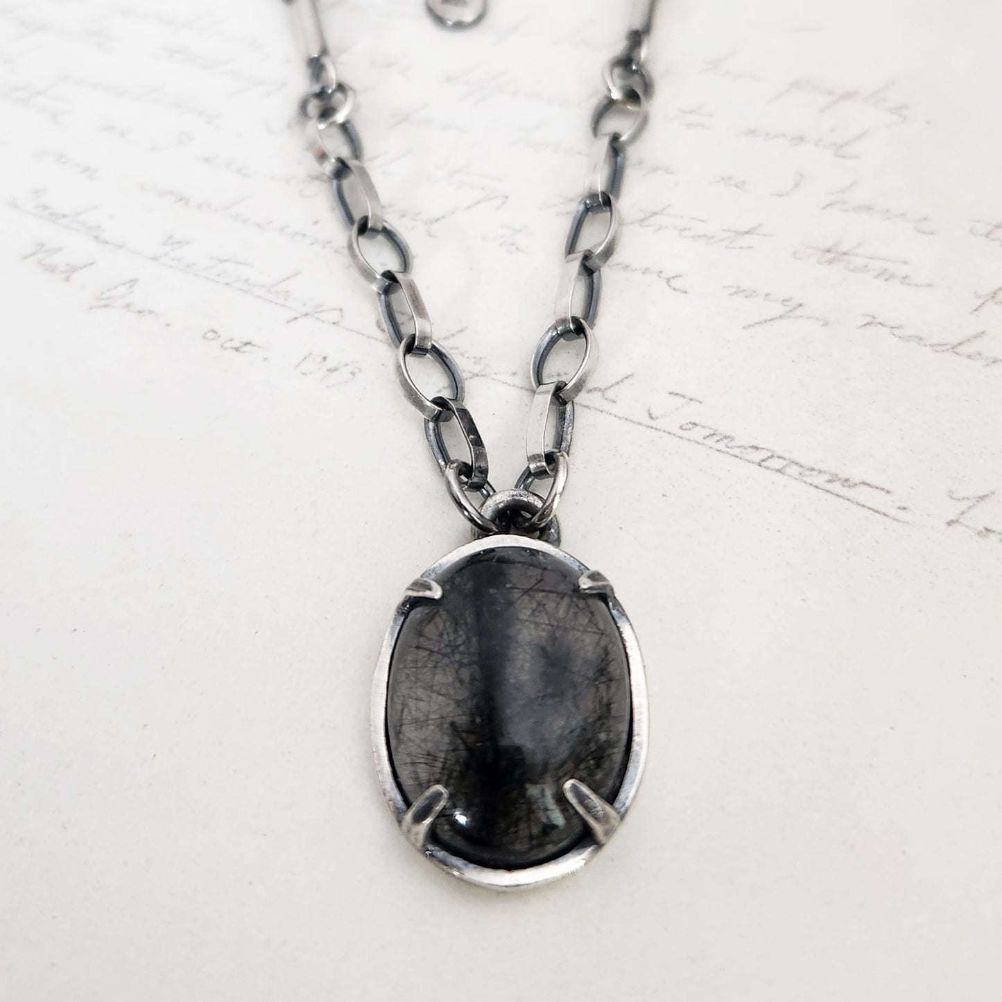 Black Rutilated Quartz necklace