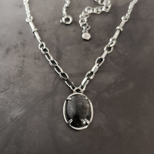 Black Rutilated Quartz necklace