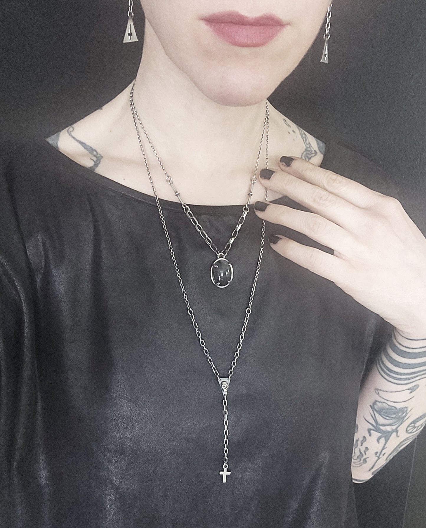 Black Rutilated Quartz necklace