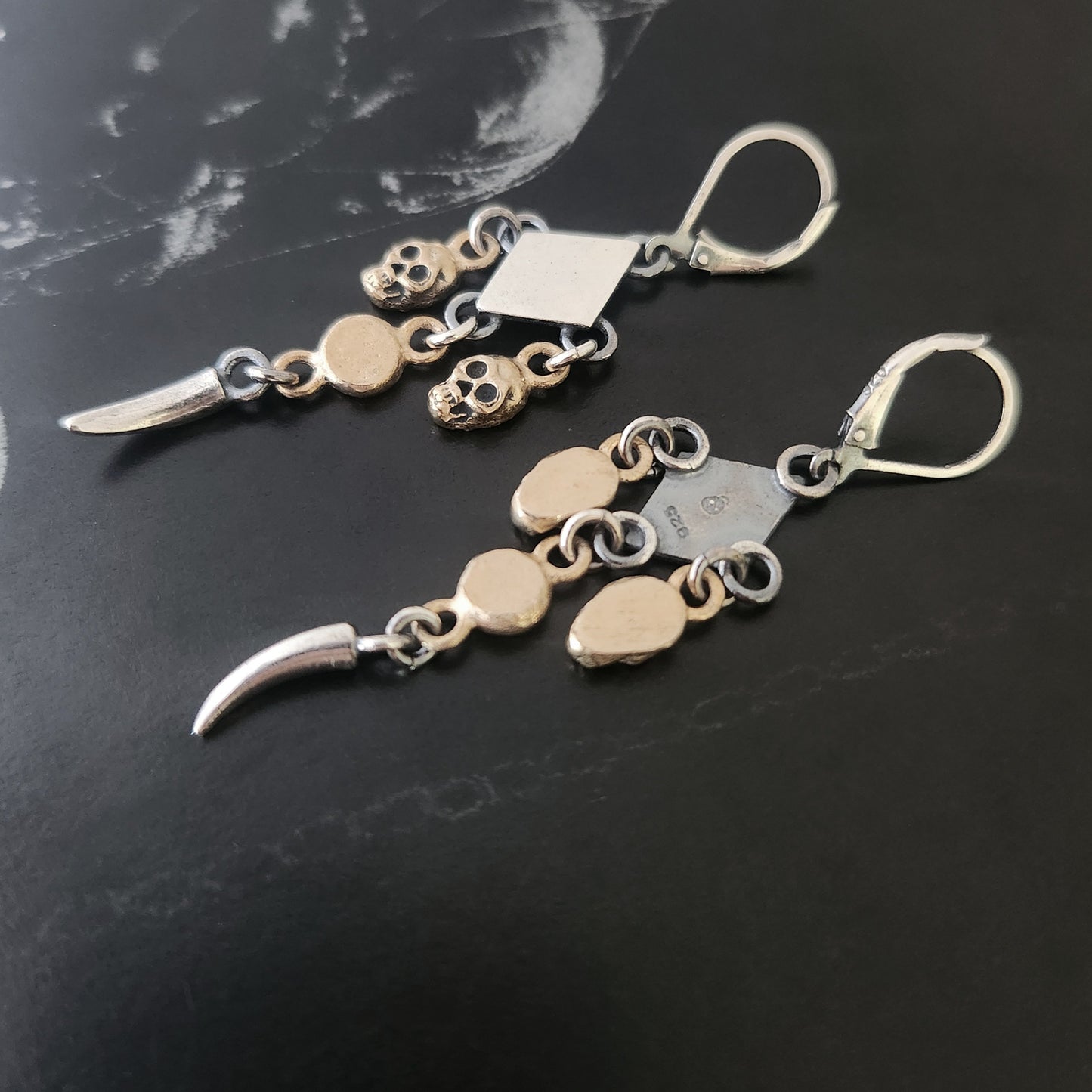 RITUAL chandelier earrings with bronze