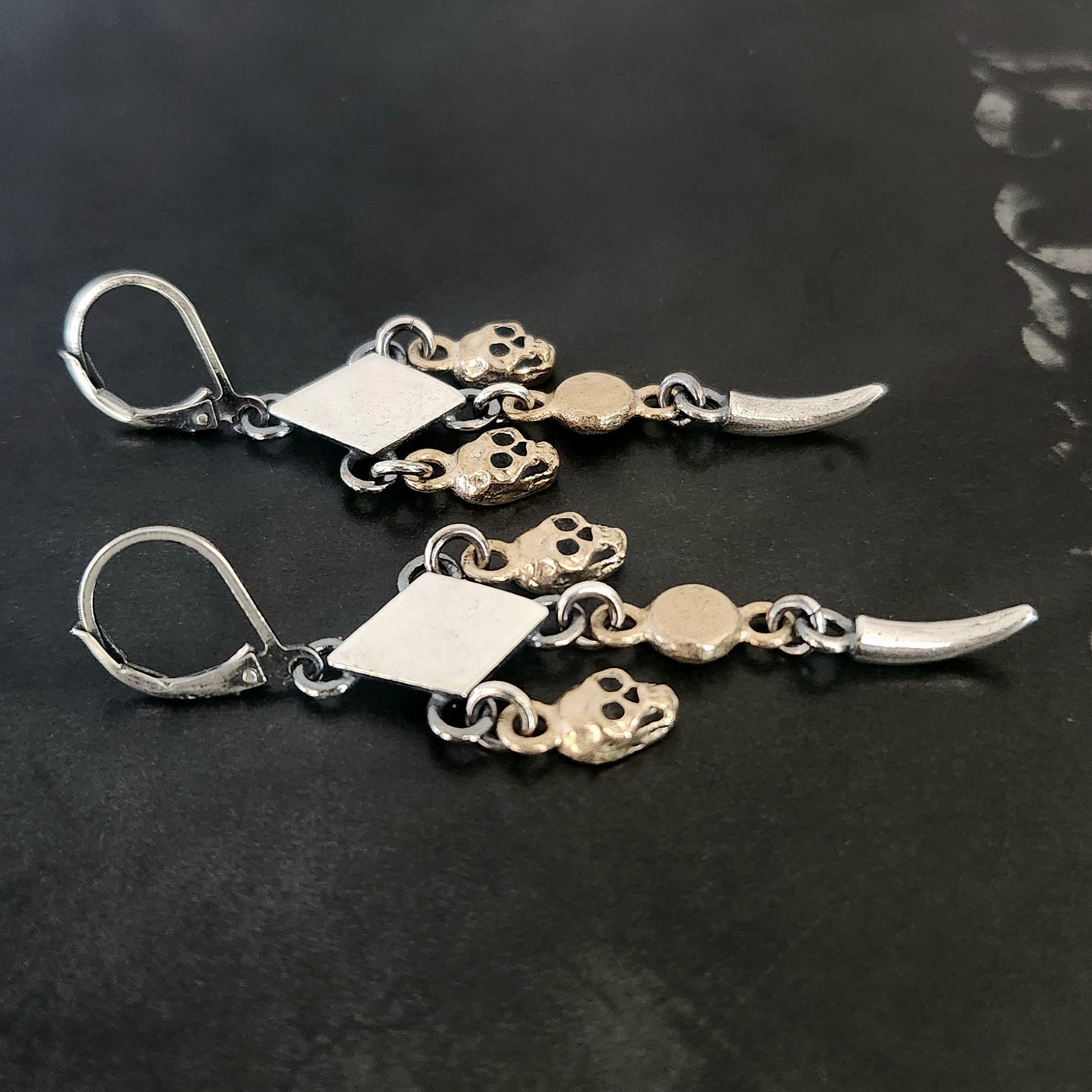RITUAL chandelier earrings with bronze