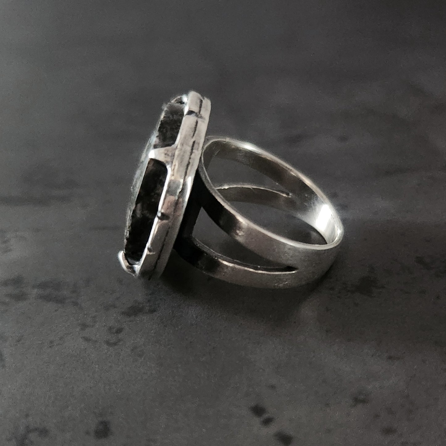 INVOCATION ring with river jasper