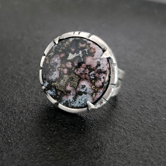 INVOCATION ring with river jasper