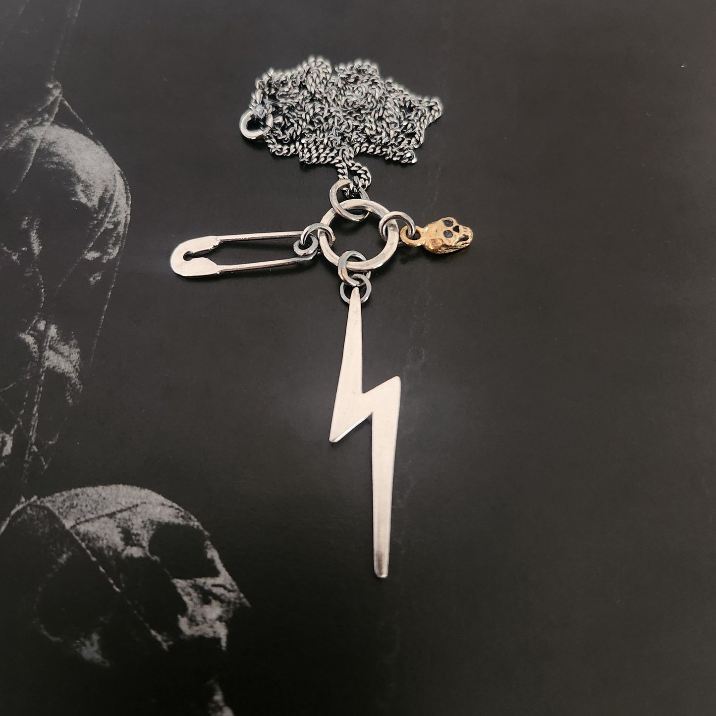 ROCK CHICK charm necklace