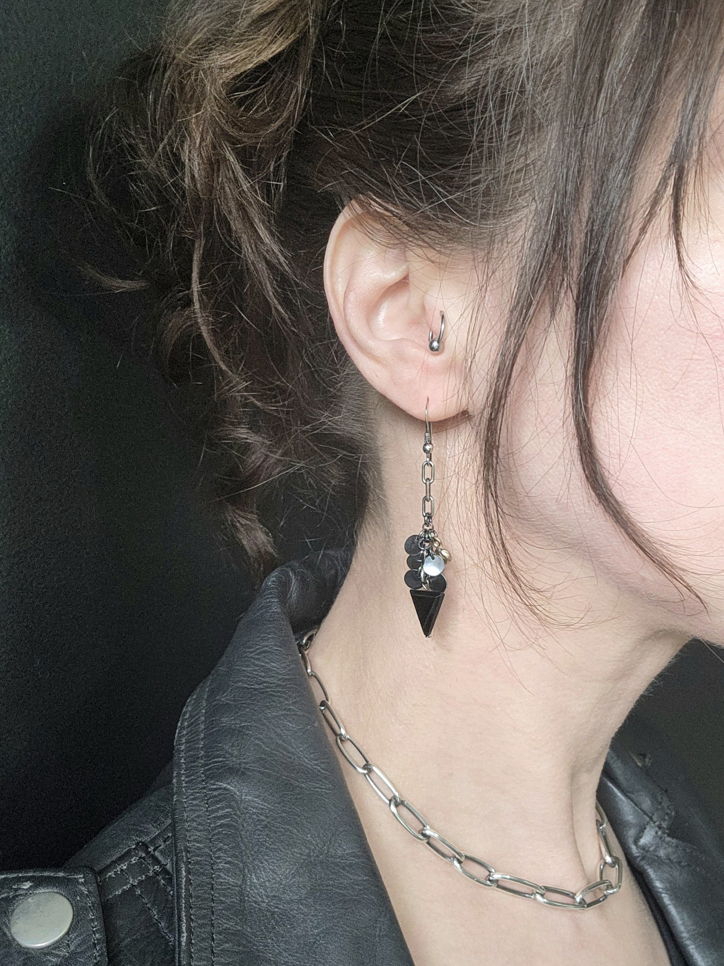 SPINEL TRIANGLES earrings