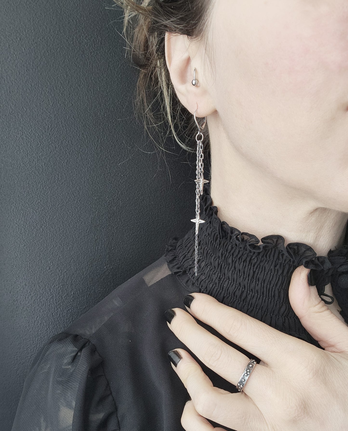STAR-CROSSED earrings