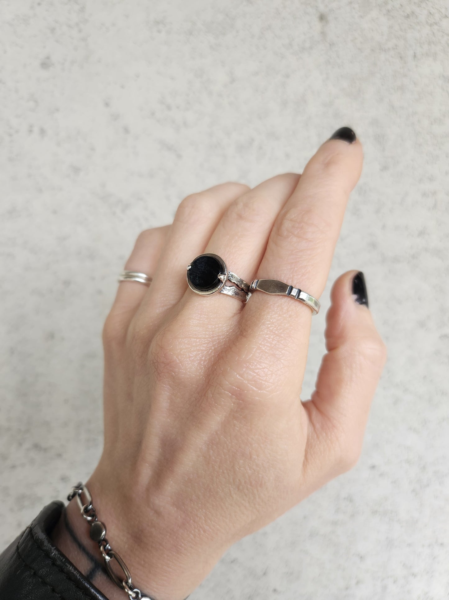 BLUE TIGER EYE ring size 7