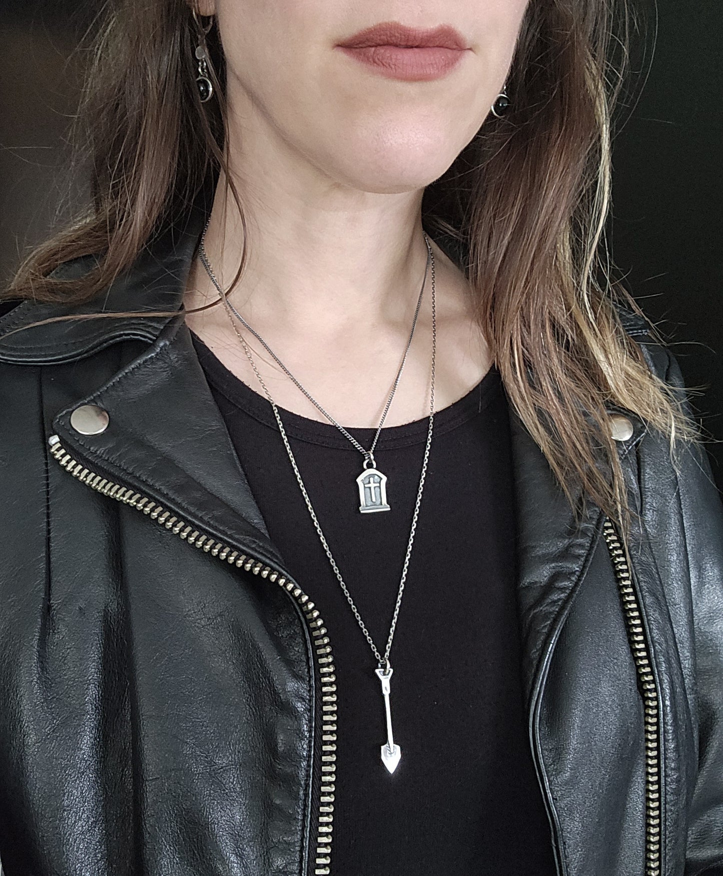TOMBSTONE necklace with a cross