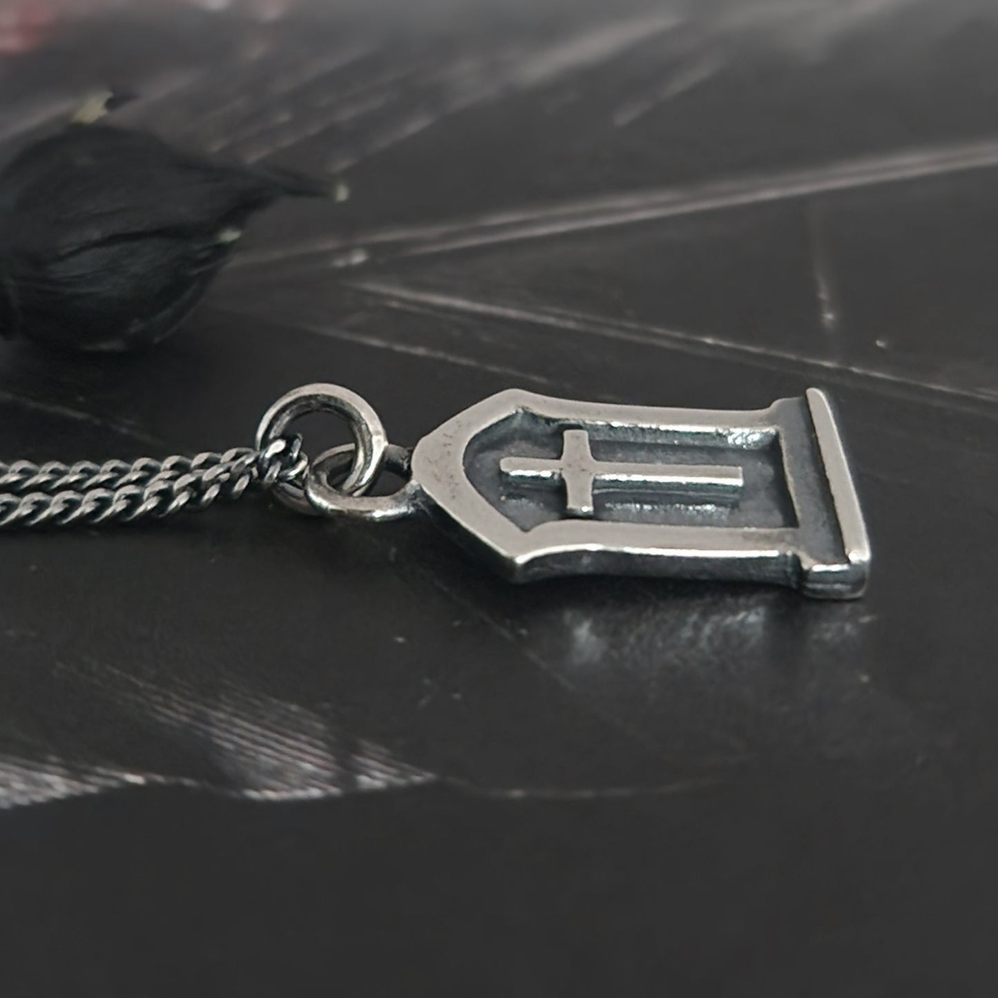 TOMBSTONE necklace with a cross