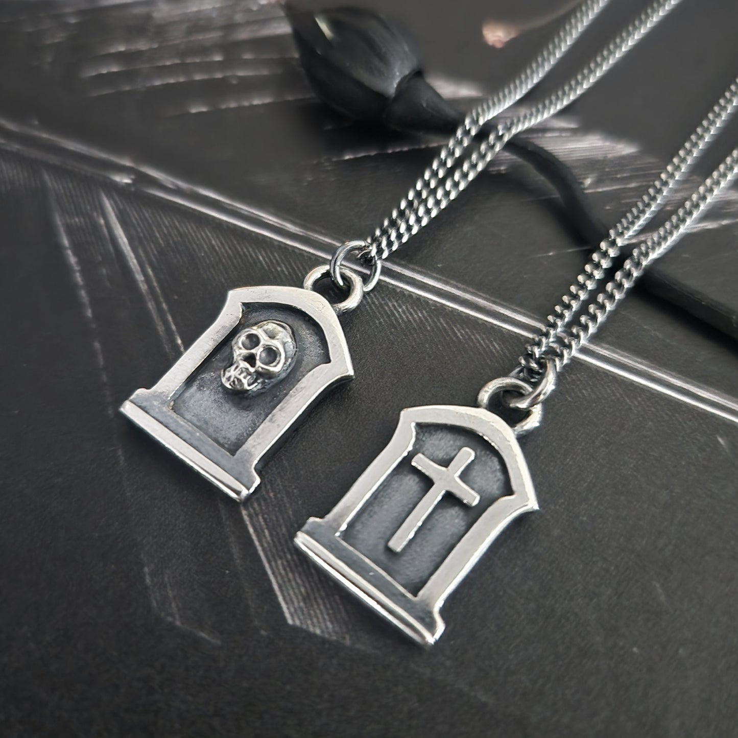 TOMBSTONE necklace with a cross