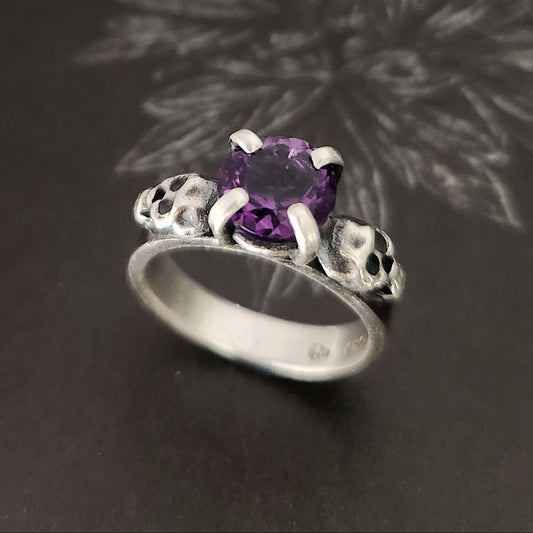 TILL THE END ring with amethyst
